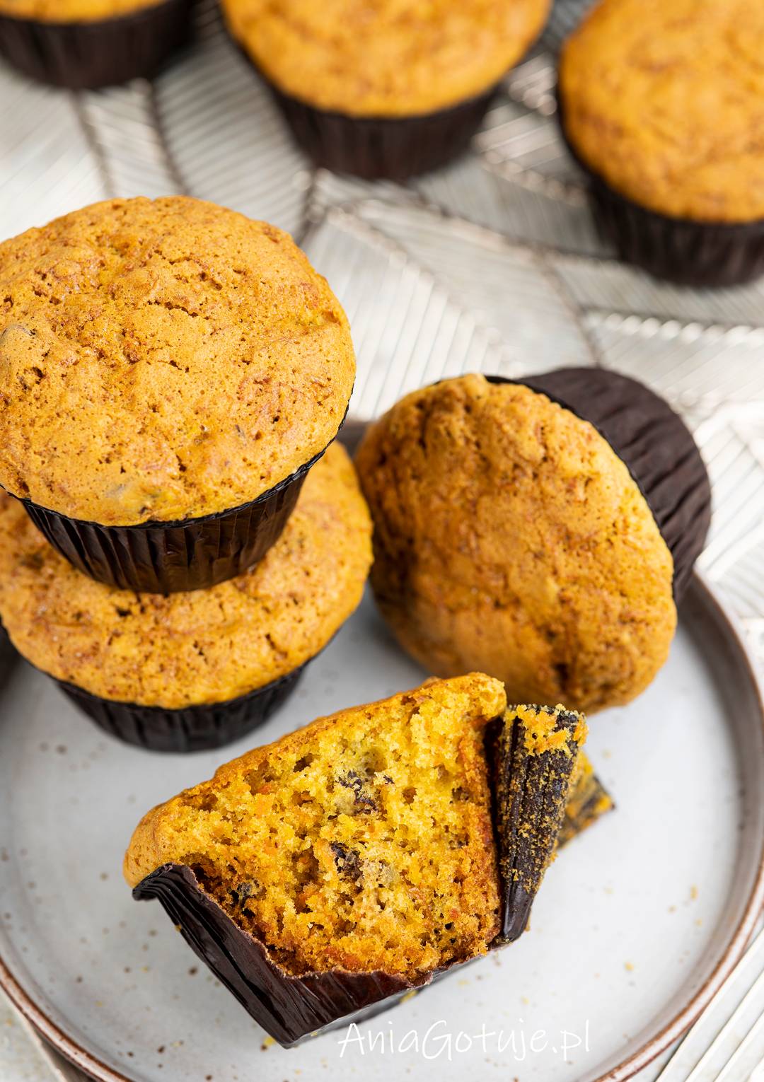 Muffinki Marchewkowe AniaGotuje pl